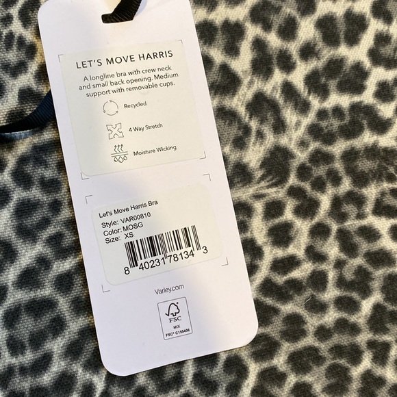 Varley Moss Green Let’s Move Harris Sports Bra NWT - Picture 7 of 8